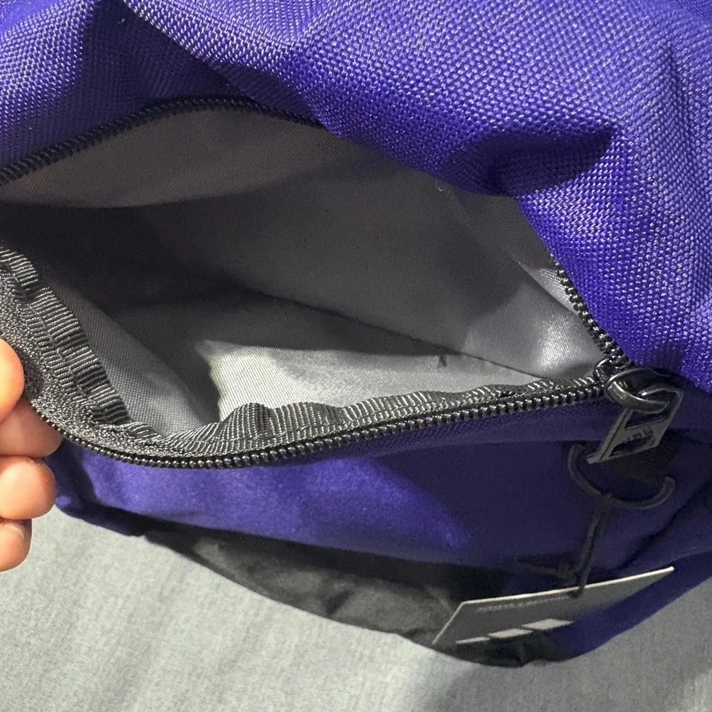Adidas Men's Backpack in Vibrant Purple and Black